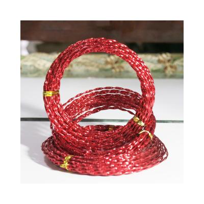 China Alumina Wire Metal Craft Wire Holiday Decoration Wire Clear Textured Coated Aluminum Wire for sale