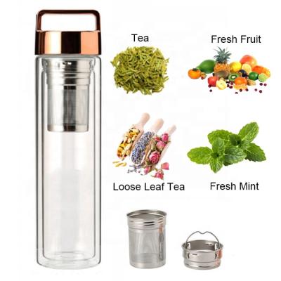 China 2020 Sustainable Best Selling Products In USA Amazon Tea Fruit Infused Water Bottle Insulated Safe for sale