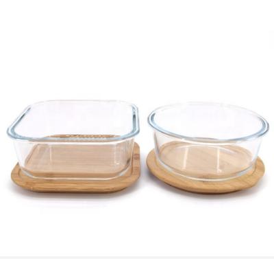 China High Quality Heatable Borosilicate Glass Food Storage Container BPA Free Food Bowl for sale