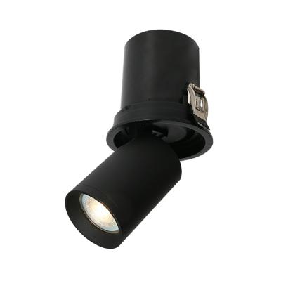 China Embeded popular retractable led spotlight GU10 pull out spotlight 90mm cut out for lighting designer for sale