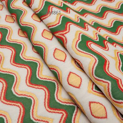 China Sustainable Bright Color Polyester Knit Jacquard Fabric For Mattress for sale