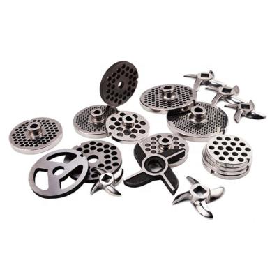 China Hotel 32 Stainless Steel Chopper Machine Replacement Spare Parts Cutter Blades and Dishes for sale