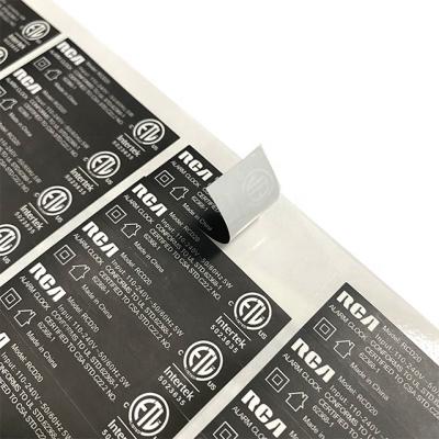 China High Quality Waterproof Self-adhesive Pet Label Self-adhesive Label Cutouts Press Computer Material Sticker for sale