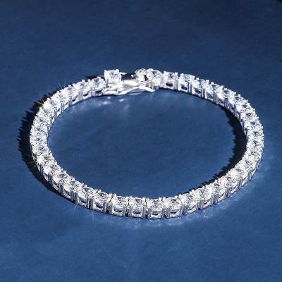 China FASHIONABLE 925 Sterling Silver Cubic Zirconia CZ Tennis Bracelet for sale