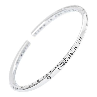 China FASHIONABLE Custom Engraved Letters 925 Sterling Silver Square Twisted Open Adjustable Bangles Bracelets for sale