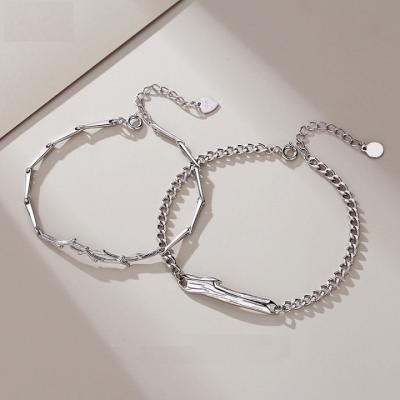 China FASHIONABLE Valentines Day Bracelets 925 Sterling Silver For Men And Women for sale