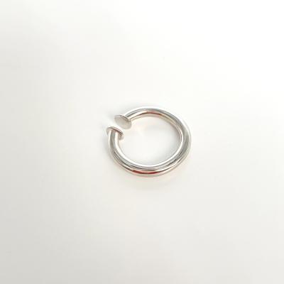 China CLASSIC Custom Open U Rings Sterling Silver Dual Use Hoops Simple Design Earrings for sale