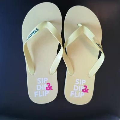 China Wholesale Free Size EVA Sweat-absorbent Hotel Spa Disposable Slippers Beach Flip Flops for sale