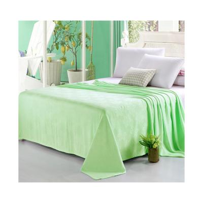 China Solid Color 40x55inches Bamboo Waffle Throw Cooling Blanket 100% Anti-Static for sale