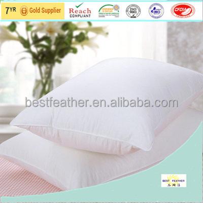 China Oeko-Tex antistatic certificated white goose down pillow duck down pillow for sale