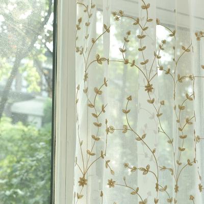 China Blackout Bedroom Cotton Hemp Curtain Reactive Printed Fabric for sale