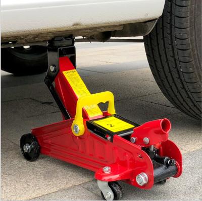 China Quality 2 3T Portable Car Garage Lift Hydraulic Trolley Small Mini Floor Trolley Jack Handle Best Car Jack for sale