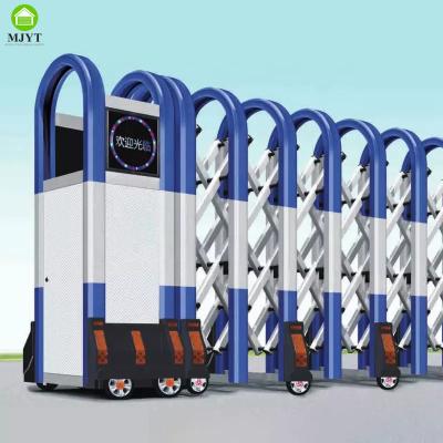 China Easily Assembled Automatic expandable folding roller security gate for sale