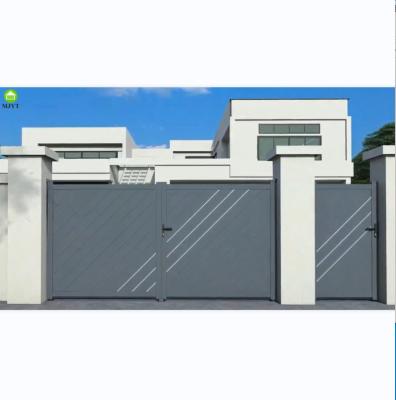 China Modern Aluminum driveway sliding gate house main gate designs steel gates for sale