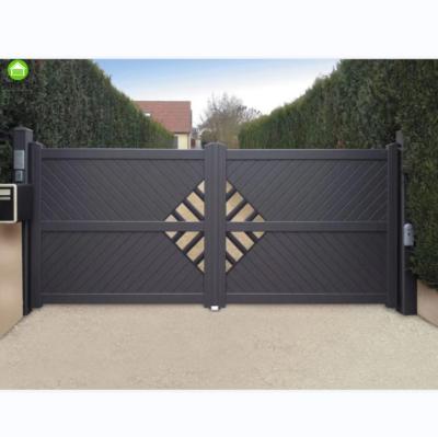 China Modern Aluminum driveway Automatic gate house main gate designs metal gate for sale