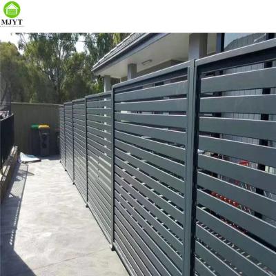 China Easily Assembled Long Warranties Bordered Strip Fence Colour Aluminum Fencing Black 5ft 4ft DIY Metal Fence For Houses for sale