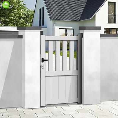 China Easily Assembled Aluminium pedestrian gate single modern aluminum gate side open door to walk in for sale