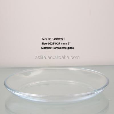 China Round Microwave Safe Glass Dishes (ASC1221) Sustainable! ODM OEM Thermo Food Warmer Plates! Thermo Glass Microwave Safe Food Warmer Dishes for sale