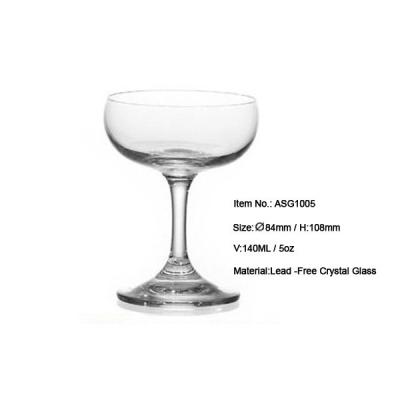 China Modern (ASG1005) Free Sample Available! Shipped by Air/Sea Champagne Glass Saucers! Champagne Saucer Glass For Sale for sale