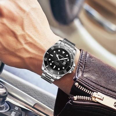 China Date Logo Japan Miyota Luxury Watch 10ATM Diver Automatic Custom Watch Sport Wrist Men's Mechanical Watches for sale