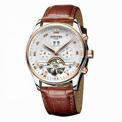 China OEM Fashion Mininmalist Big Face Big Face Automatic Luxury Automatic Man Watches Custom Date KINYUED Logo Watch for sale