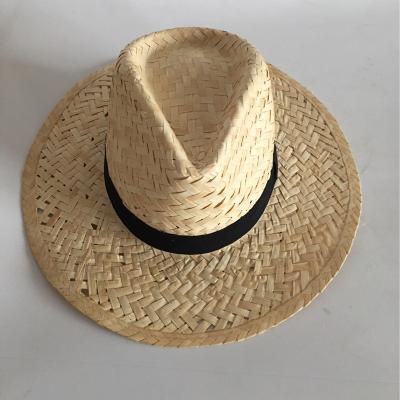 China Picture handmade straw hat for travel with sunflower straw hat high quality western cowboy hat for sale