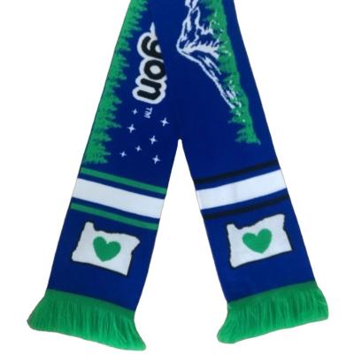 China Wholesale Custom Scarf Mini Fans Team Svarves Soccer Team Football Fan Scarf Custom Soft Feeling Sports Scarf for sale