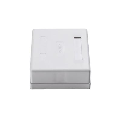 China High quality ABS UTP unshielded cat5e cat6 1/2/4 port wall keystone jack box for sale