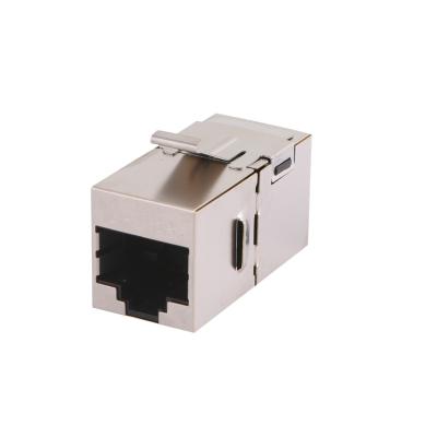 China The best CAT.6A UTP JACK In line TRAPEZOID coupler RJ45 TRAPEZOID JACK for networking for sale