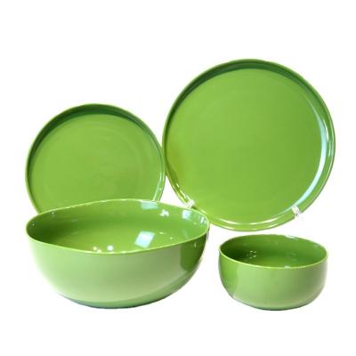 China Sustainable 16 Piece Luxury Ceramic Dinner Dishes Set For Kitchen for sale