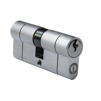 China Euro Copper Anti-break Door Lock Cylinder-Satin Chrome Surface (30/30 (60mm). Satin Chrome) for sale