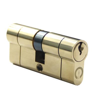 China Euro Door Lock Copper Cylinder-Brass Anti-break Polish Surface (35/35 (70mm). Brass Polishing) for sale