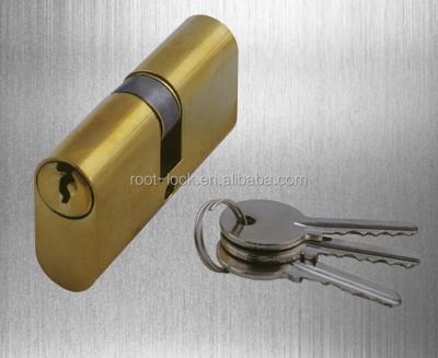 China Brass/zinc/aluminum double-opened oval europrofile lock /iron cylinder 54mm in matt stain finish for sale