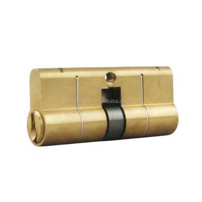 China Double Euro Door Wood Open Normal Profile Brass Cylinder Lock With Anti-drilin Pins for sale