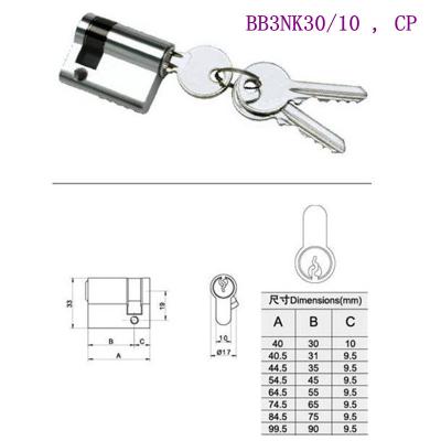 China Lock Master Cylinder Single Cylinder, Half Cylinder, Single Euro Cylinder With Knob for sale