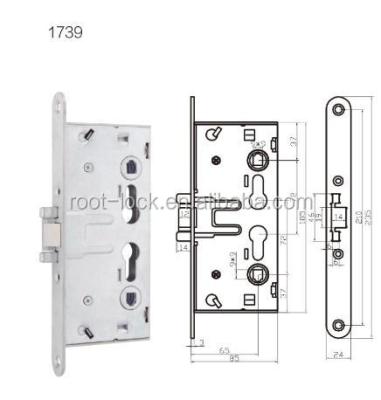 China Anti-fire lock hot sale anti-fire door lock with WZP color in Russia market for sale