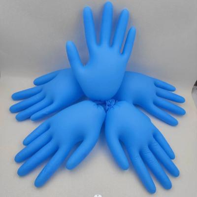 China Use for Food Grade Wholesale Cheap Blue Powder Kitchen Nitrile OME Examination Gloves 100pcs/box Nitrile Free Gloves for sale