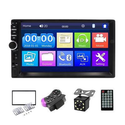 China 7018B Universal 2din 7inch Touch Screen VCR Multimedia Touch Screen 2 Din Car Radio Mp5 Dvd 7 Inch Car Radio Stereo for sale