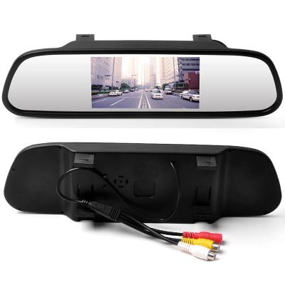 China Hot Selling Cheap TFT Rear View Camera 4.3 Inch Screen Car Rear View Mirror For Parking And Reversing for sale