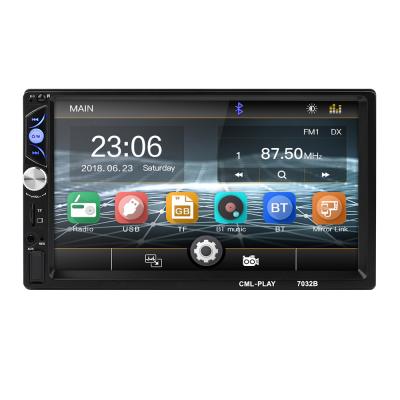 China Stereo 7 Inch Display 2 Din Car DVD MP5 Player Touch Screen BT Car Monitor BT Car Multimedia Subwoofer 7032B for sale