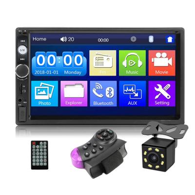 China Stereo 7 Inch HD 2 Din MP5 Player Car Stereo Radio With BT FM Steering Wheel Control And Mirror Link for sale