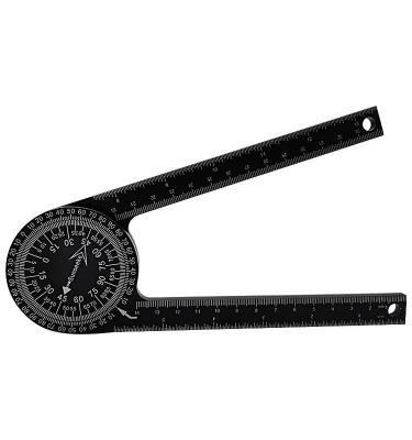 China Carpenters Calibration Horizontal Miter Saw Protractor Angle Finder Goniometer Ruler Miter Measuring Protractor Aluminum Angle for sale