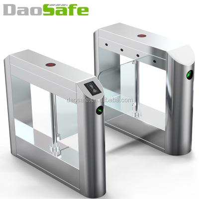 China 304 Stainless Steel Security ZK Access Controller System Door Glass Swing Turnstiles for sale