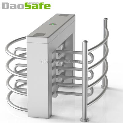 China 304 Stainless Steel Partition Gate Turnstile Half Height Barrier With Fingerprint Access Control for sale