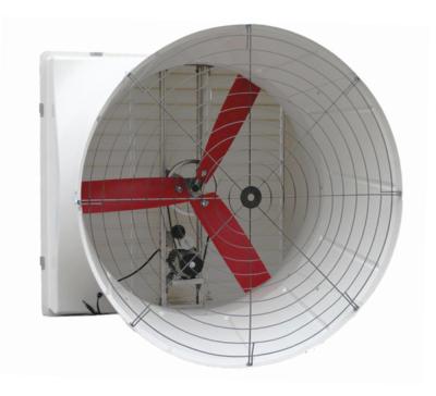 China animal husbandry nylon cyclone exhaust fan for cow farm cooling for sale