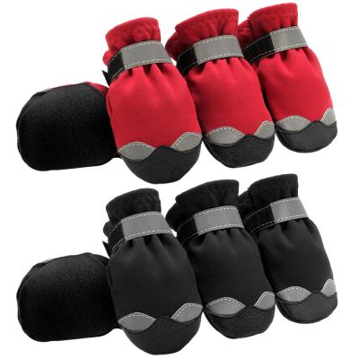 China Durable Winter Warm Dog Shoes Waterproof Puppy Rain Snow Booties Booties Thoughtful For Small Large Outdoor Dog Shoes for sale