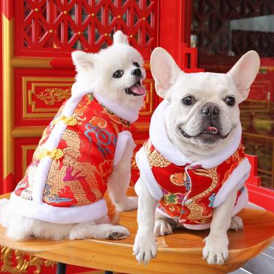 China Biped Clothes Cat Clothes Clothes of the new year stocked dog new year wear for sale