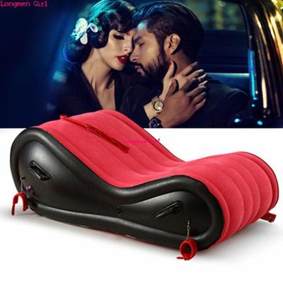 China Outdoor Fun Sofa Bed Foldable Travel Camping Air Sofa For Adult Love Chair Postmodern Modern Inflatable Garden Beach Bed for sale