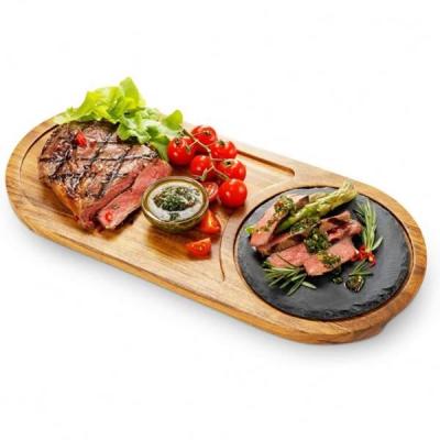 China Amazon Hot Sale New Product Eco - Friendly Popular Steak Dish Wooden Wooden Dish for sale