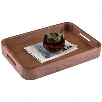 China Eco-friendly high quality solid wood serving tray for sale